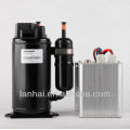 R134A DC 12V mini freon bldc compressor for refrigerator HB075Z12 for solar car 5000 btu air conditioner